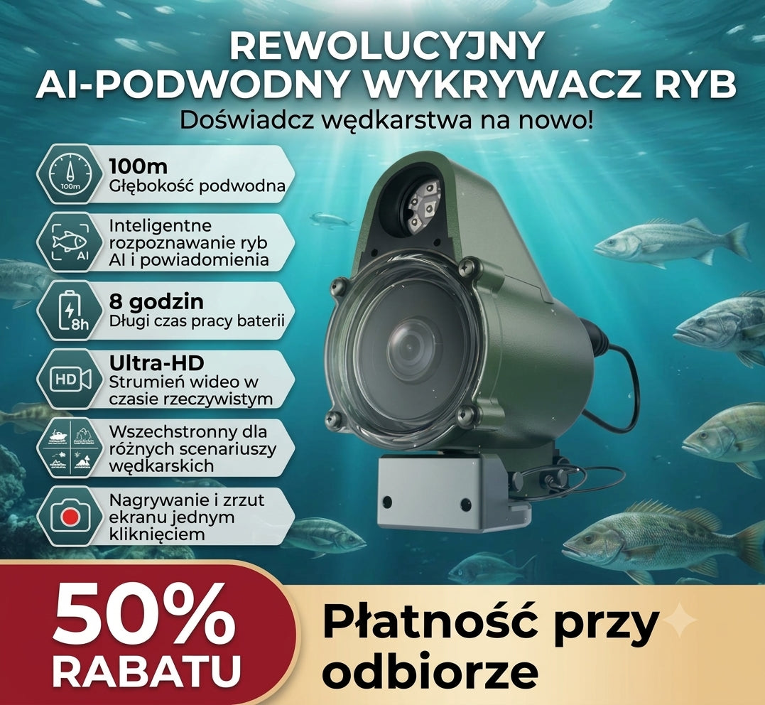 LUCKY Fischfinder mit HD-Unterwasserkamera & AI-Erkennung