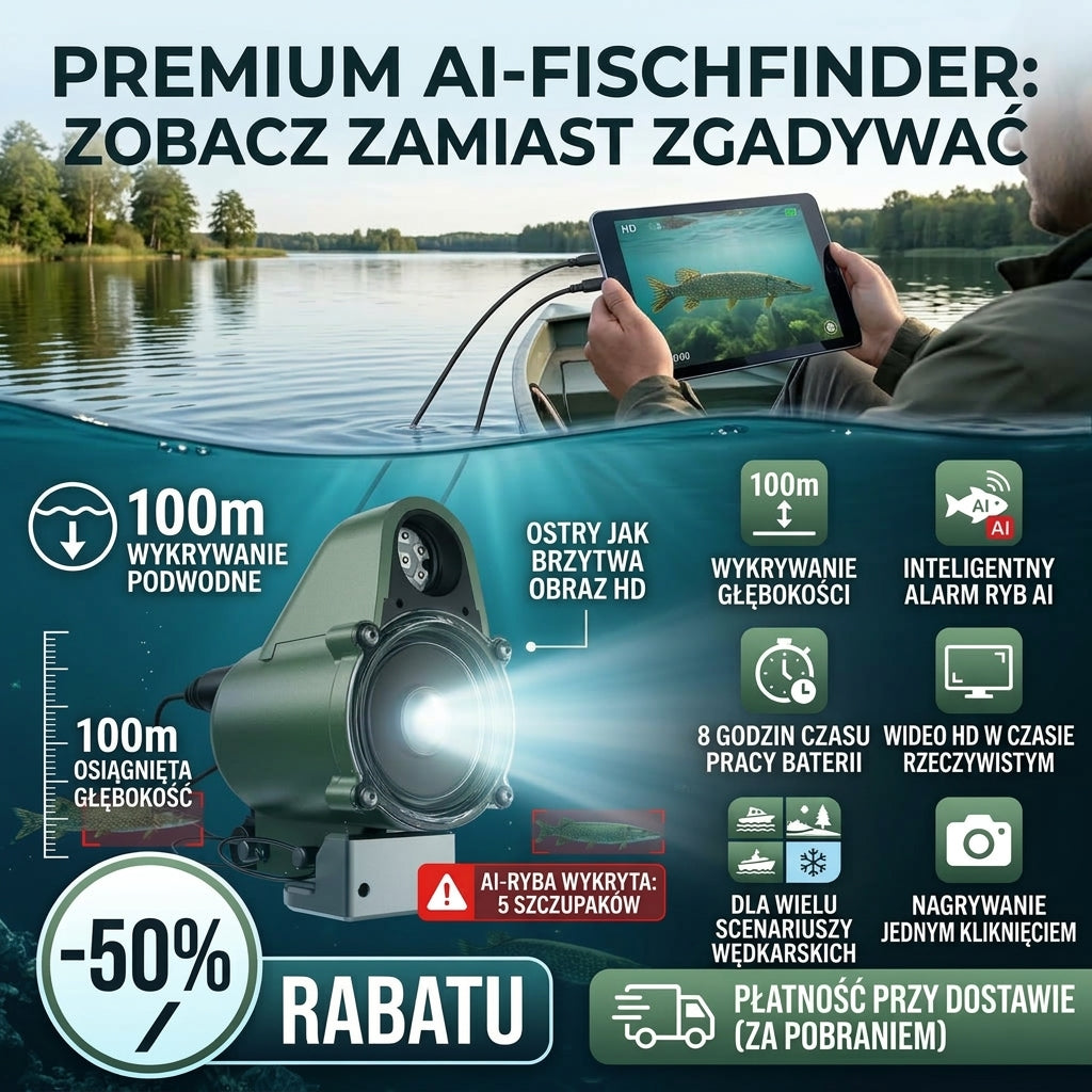 LUCKY Fischfinder mit HD-Unterwasserkamera & AI-Erkennung