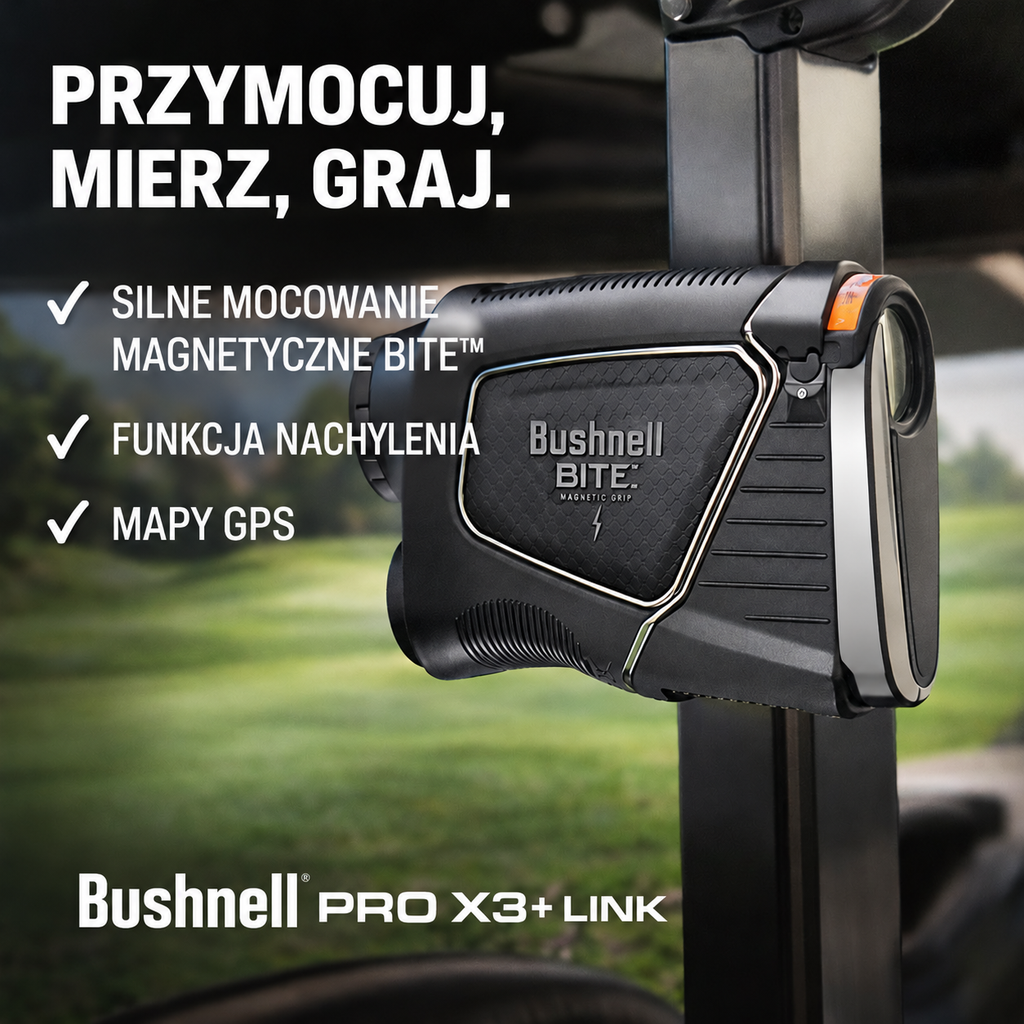 Bushnell Pro X3+ LINK – precyzyjny laser dla graczy turniejowych